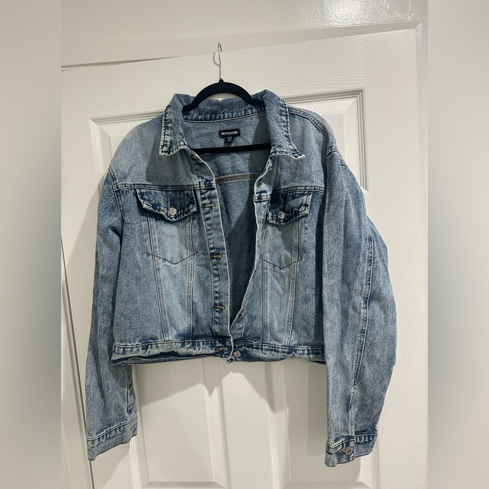 PrettyLittleThing Light Blue Jean Jacket